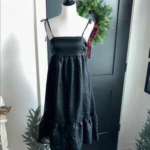 Wild Fable S Elegant Black Sleeveless midi holiday party Dress